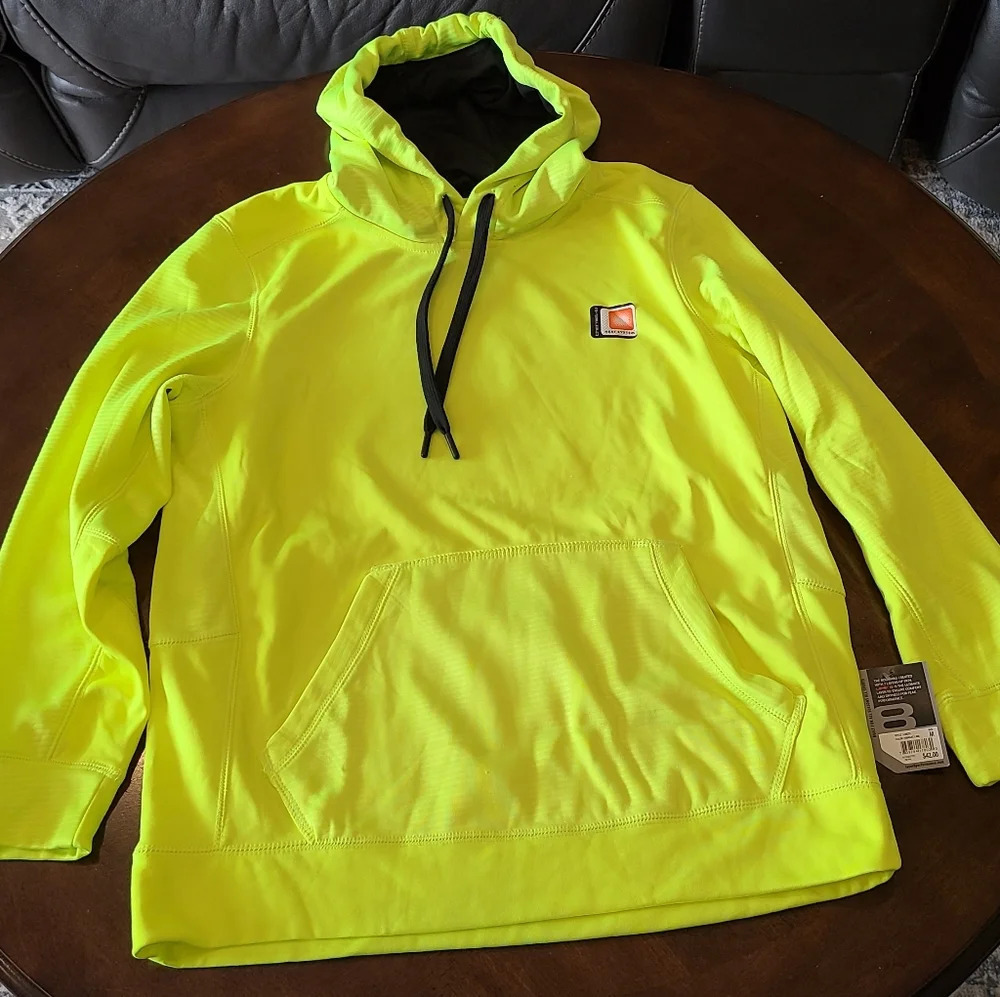 NWT Layer 8 quick dry mens hoodie sz.M light green